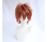 Cosplay Wig Anime Wig Identity V Cosplay Seer Eli Clark Perruque,Perruque de jeu,Perruque de déguisement d'Halloween,Pour Halloween,Fête costumée,Anime Show,Événement de cosplay,Concerts(Couleur:Marro