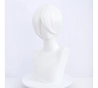 Cosplay Wig Cellules de perruque d'anime au travail Perruque de globules blancs de cosplay, perruque blanche, perruque de déguisement d'Halloween, for Halloween, fête costumée, spectacle d'anime, évén