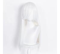 Cosplay Wig Cellules de perruque d'anime au travail Perruque de globules blancs de cosplay, perruque blanche, perruque de déguisement d'Halloween, for Halloween, fête costumée, spectacle d'anime, évén