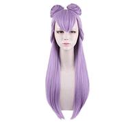 Cosplay Wig For Arcane KDA Evelynn Eve Role Play Wig Long Straight Purple Synthetic Hair Anime Wig