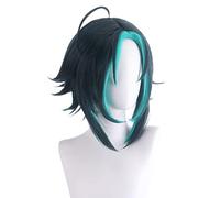 Cosplay Wig For Genshin Impact Xiao Mix Color Game Anime Halloween Carnival Party Role Play Wig