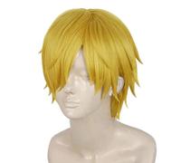 Cosplay Wig Gnfgtg Cosplay Anime Adulte Perruques et Postiches for One Piece Sanji, Halloween Carnaval Vie Nocturne Concerts Mariages