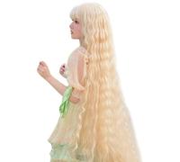Cosplay Wig, Long Wigs for Women 39in Natural Wavy Wig Wig Breathable Fluffy Long Wig Wig Wig Fibre haute température Fibre flubreuse pour cosplay, costume, Halloween, Blonde