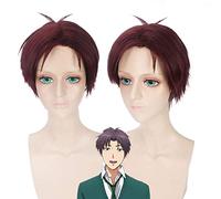 Cosplay Wig Monthly Girl Nozaki Jun Wakamatsu Hiroshima Brown Red Anime Wig 378