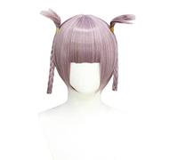 Cosplay Wig Perruque Anime Appel de la Nuit Cosplay Perruque Nazuna Nanakusa, 2 Tresses Perruque Rose Violet, Perruque Costume Halloween, for Halloween, Fête Costumée, Spectacle Anime, Événement Cospl