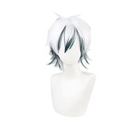 Cosplay Wig Perruque Anime Arknights Cosplay Perruque Adnachiel, Perruque Courte Dégradée Blanche, Perruque Costume Halloween, for Halloween, Fête Costumée, Spectacle Anime, Événement Cosplay, Concert