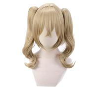 Cosplay Wig Perruque Anime BanG Dream!Perruque Cosplay Arisa Ichigaya, perruque brune à 2 queues de cheval, perruque de déguisement d'Halloween, for Halloween, fête costumée, spectacle d'anime, événem