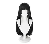 Cosplay Wig Perruque Anime BanG Dream!Perruque Cosplay Shirokane Rinko, longue perruque noire droite, perruque Halloween Costume, for Halloween, fête costumée, spectacle d'anime, événement Cosplay, co