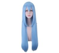 Cosplay Wig Perruque Anime Cette Fois, Je me suis réincarné en Tant Que Slime Cosplay Perruque Rimuru Tempest, Perruque Bleue, Perruque de Costume d'halloween, for Halloween, Fête costumée, Spectacle