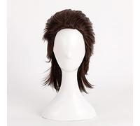 Cosplay Wig Perruque Anime Final Fantasy XV Cosplay Gladiolus Amicitia Perruque, Perruque Brune Courte, Perruque Halloween Costume, for Halloween, Fête Costumée, Spectacle Anime, Événement Cosplay, Co
