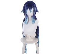 Cosplay Wig Perruque Anime for Genshin Layla Perruque Cosplay, Perruque Longue Bouclée Bleue Dégradée, Perruque Costume Halloween, for Halloween, Fête Costumée, Spectacle Anime, Événement Cosplay, Con
