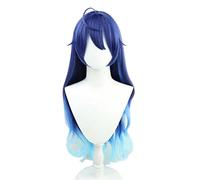 Cosplay Wig Perruque Anime for Vtuber Amamiya Kokoro Perruque Cosplay, Perruque Bleue Longue Bouclée, Perruque Costume Halloween, for Halloween, Fête Costumée, Spectacle Anime, Événement Cosplay, Conc