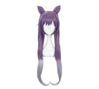 Cosplay Wig Perruque Anime Genshin Impact Cosplay Keqing Perruque,Perruque Longue Tresses Violettes,Perruque Costume Halloween,Pour Halloween,Fête Costumée,Série Anime,Événement Cosplay,Concerts