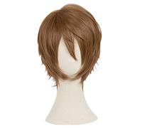 Cosplay Wig Perruque Anime IDOLiSH7 Cosplay Perruque Ryunosuke Tsunashi, Perruque Brune Courte, Perruque Costume Halloween, for Halloween, Fête Costumée, Spectacle Anime, Événement Cosplay, Concerts