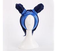 Cosplay Wig Perruque Anime JoJo's Bizarre Adventure Cosplay Perruque Jolyne Cujoh, Perruque Bleue, Perruque Costume Halloween, for Halloween, Fête Costumée, Spectacle Anime, Événement Cosplay, Concert