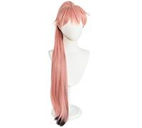 Cosplay Wig Perruque Anime Jujutsu Kaisen Cosplay Perruque Itadori Yuji, perruque noire ombrée rose, perruque de costume d'Halloween, for Halloween, fête costumée, spectacle d'anime, événement de cosp