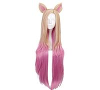 Cosplay Wig Perruque Anime KDA Ahri Perruque, Perruque Longue, Perruque Costume Halloween, for Halloween, Fête Costumée, Spectacle Anime, Événement Cosplay, Concerts (Couleur: Style A) (Color : Stijl