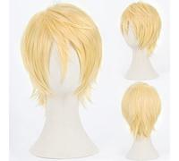 Cosplay Wig Perruque Anime Kuroko no Basuke Cosplay Perruque Ryota Kise, Perruque Blonde Courte, Perruque Costume Halloween, for Halloween, Fête Costumée, Spectacle Anime, Événement Cosplay, Concerts