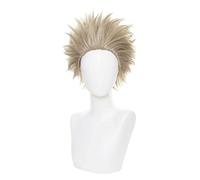 Cosplay Wig Perruque Anime My Hero Academia Cosplay Perruque Hawks, Perruque Courte Grise Brune, Perruque Costume Halloween, for Halloween, Fête Costumée, Spectacle Anime, Événement Cosplay, Concerts