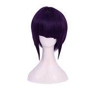 Cosplay Wig Perruque Anime My Hero Academia Cosplay Perruque Jiro Kyoka, Perruque Violette Courte, Perruque Costume Halloween, for Halloween, Fête Costumée, Spectacle Anime, Événement Cosplay, Concert