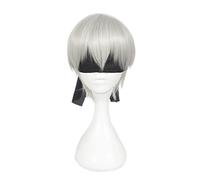 Cosplay Wig Perruque Anime NieR Automata Cosplay Perruque Yorha 9S, Perruque Droite Courte, Perruque Costume Halloween, for Halloween, Fête Costumée, Spectacle Anime, Événement Cosplay, Concerts