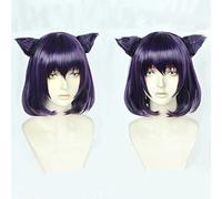 Cosplay Wig Perruque Anime RWBY Cosplay Blake Belladonna Perruque, Perruque Bouclée, Perruque Costume Halloween, for Halloween, Fête Costumée, Spectacle Anime, Événement Cosplay, Concerts (Couleur: Vi