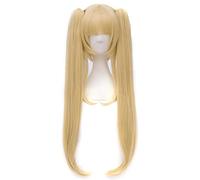 Cosplay Wig Perruque Anime Saekano Cosplay Perruque Eriri Spencer Sawamura, 2 Queues de Cheval Longue Perruque Blonde, Perruque Costume Halloween, for Halloween, Fête Costumée, Spectacle Anime, Événem