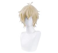 Cosplay Wig Perruque Anime Séraphin de la Fin Cosplay Perruque Mikaela Hyakuya, Perruque Blonde Courte, Perruque Halloween Costume, for Halloween, Fête Costumée, Spectacle Anime, Événement Cosplay, Co