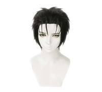 Cosplay Wig Perruque Anime Steins Gate Cosplay Perruque Okabe Rintarou, Perruque Noire Courte, Perruque Costume Halloween, for Halloween, Fête Costumée, Spectacle Anime, Événement Cosplay, Concerts