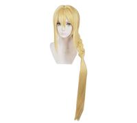 Cosplay Wig Perruque Anime Sword Art Online Cosplay Perruque Alice, Longue Tresse Blonde Perruque, Perruque Costume Halloween, for Halloween, Fête Costumée, Spectacle Anime, Événement Cosplay, Concert