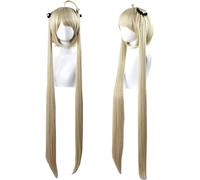 Cosplay Wig Perruque Anime Yosuga no Sora Cosplay Perruque Sora Kasugano, Perruque longue à 2 queues de cheval, Perruque de costume d'Halloween, for Halloween, Fête costumée, Spectacle d'anime, Événem