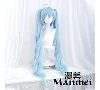 Cosplay Wig Vocaloid Snow Universal Tiger Mouth Clip Double Ponytail Cos Perruque Style C Perruque