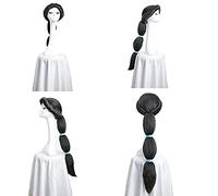 Cosplay Wigs Jasmine princess Long Black Wig Synthetic Hair Heat Resistant + Wig Cap