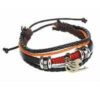 CosplayStudio Bracelet avec logo du guilde magicien | Bracelet enroulé pour les fans de Fairy Tail, Métal