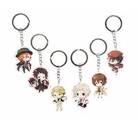 CosplayStudio Bungo Stray Dogs Lot de 6 porte-clés avec pendentifs Chibi, multicolore, taille unique