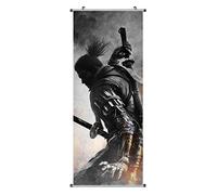 CosplayStudio Grand Sekiro : Shadows Die Twice Tableau à rouler | Kakemono en tissu | Poster 100 x 40 cm | Motif : Le Loup