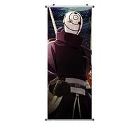 CosplayStudio Grand tableau à enrouler/kakemono Naruto en tissu | Poster 100 x 40 cm | Motif : Obito Uchiha/Tobi