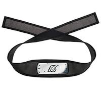 CosplayStudio Naruto Protection frontale légère Ninja | Bandeau Konoha avec blason Konohagakure | Plaque frontale en cuir synthétique