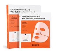 COSRX 5 PDRN Hyalruronic Acid Vital Hydrating Hydrogel Mask 3EA pour le Visage, avec 5 PDRN et 8 Acides Hyaluroniques, Masque Hydrogel de Nuit pour une Peau Lumineuse, Korean Skincare