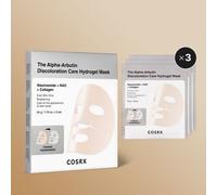 COSRX Masques visage hydrogel Alpha‑Arbutine – Anti-taches – 3 unités (format voyage)
