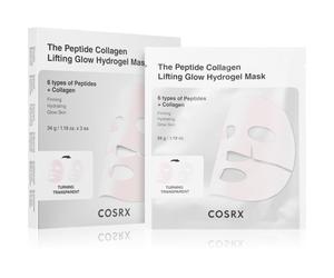 Cosrx The Peptide Collagen Lifting Glow Hydrogel Mask masque visage raffermissant pour un effet naturel 3x34 g