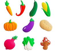 Cossaot 10 Pcs Aimant Frigo Enfant, Formes Légume Aimant de Réfrigérateur | Design Coloré, Bonne Adhérence, Prise en Main Facile, Pour Cuisine, Bureau ucation, DIY et Décoration