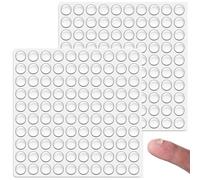 Cossaot 200 Pièces Patin Silicone Transparent, Pied de Chaise Caoutchouc | Adhérence Forte, Amortit Chocs et Bruits, Protège les Surfaces, pour Portes, Tiroirs, Placards,Meubles et Armoires | 10MM
