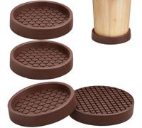 Cossaot 4 Pcs Protection Pieds Canapé, Patin Rond Antidérapant Caoutchouc | Diamètre 5 cm, Silicone Souple et Silencieux, Ventouses Adhérentes, Stable et Peu Mobile, Pour Canapés et Meubles