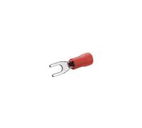 Cosse à fourche Debflex pré-isolée D3 mm rouge - 711025 - 10 pièces