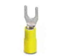 Cosse à fourche Phoenix Contact C-FCI 6/M4 3240042 Ø du trou: 4.30 mm 4 mm² 6 mm² M4 partiellement isolé jaune 50 pc(s)
