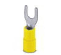 Cosse à fourche Phoenix Contact C-FCI 6/M5 3240043 Ø du trou: 5.30 mm 4 mm² 6 mm² M5 partiellement isolé jaune 50 pc(s)