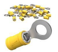 Cosse à œillet AUPROTEC de 0,5 à 6,0 mm², diamètre du trou de M3 à M12, connecteur de câble PVC RV en cuivre étamé et en partie isolé