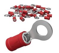 Cosse à œillet AUPROTEC de 0,5 à 6,0 mm², diamètre du trou de M3 à M12, connecteur de câble PVC RV en cuivre étamé et en partie isolé