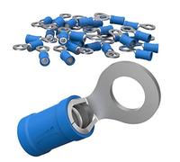 Cosse à œillet AUPROTEC de 0,5 à 6,0 mm², diamètre du trou de M3 à M12, connecteur de câble PVC RV en cuivre étamé et en partie isolé